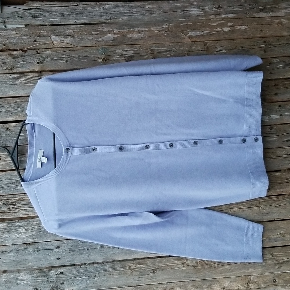 SOFT LAVENDER LARGE CROFT & BARROW CARDIGAN SWEATER NWT - Picture 9 of 14